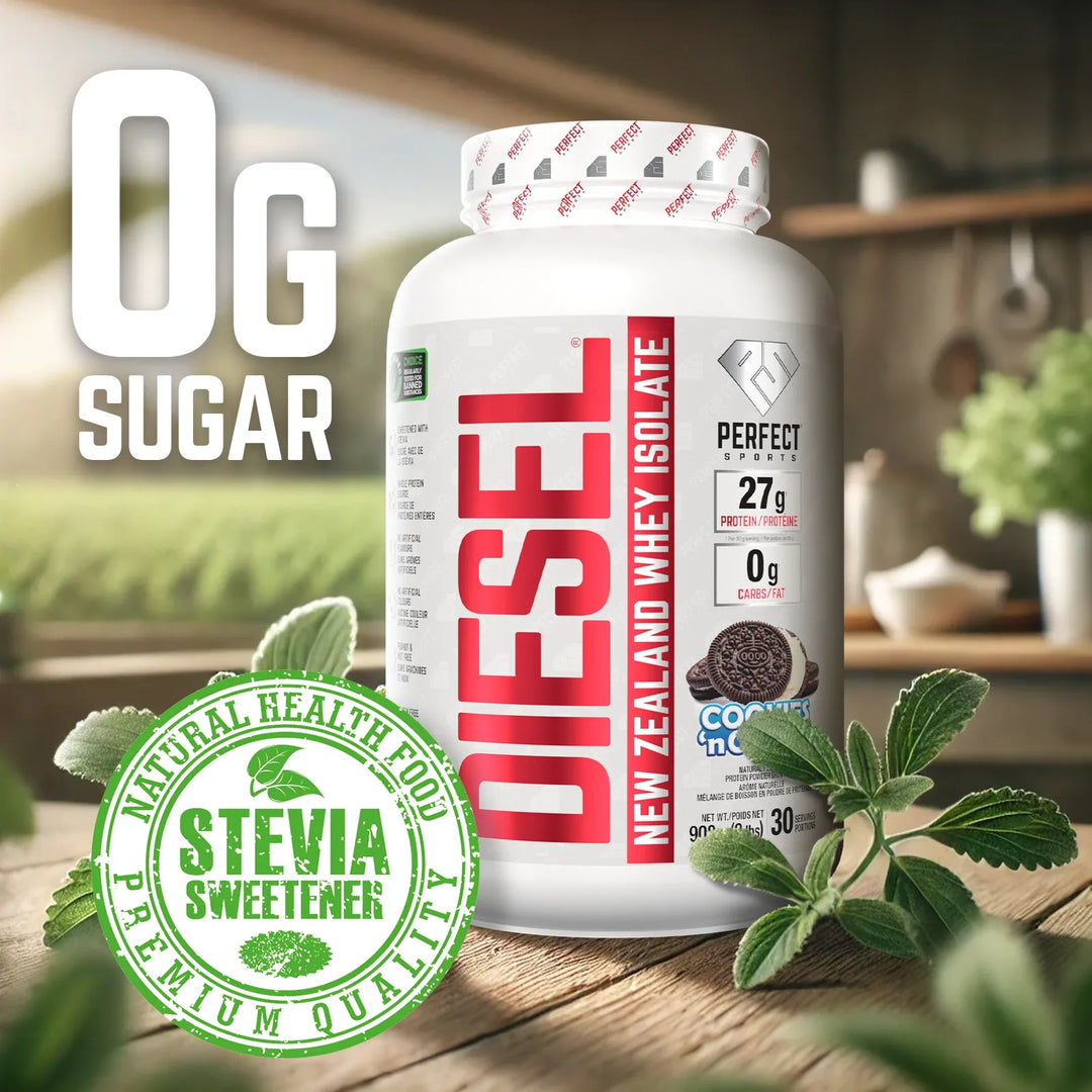 Perfect Sport Diesel New Zealand Whey Isolate, Cookies and Cream Protein Powder