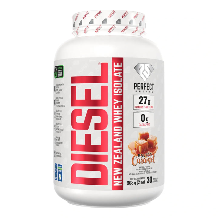 Perfect Sport Diesel New Zealand Whey Isolate, Salted Caramel Protein Powder