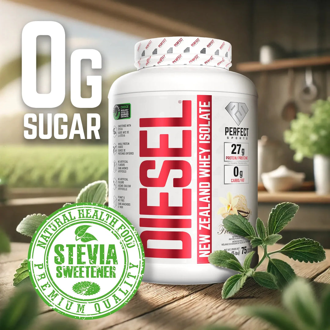Perfect Sport Diesel New Zealand Whey Isolate, French Vanilla Protein Powder