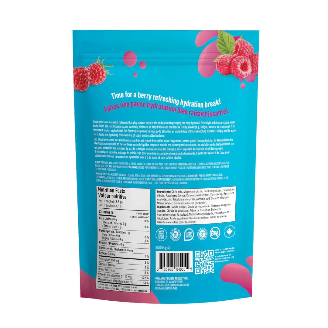 Organika® Electrolytes wild raspberry