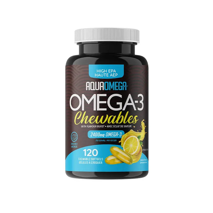 AquaOmega - High DHA Omega-3 Lemon Flavour Softgels