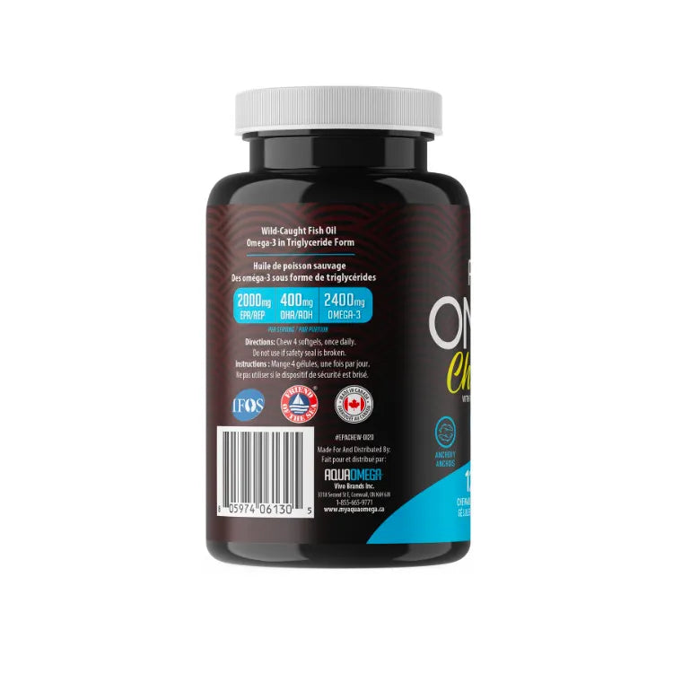 AquaOmega - High DHA Omega-3 Lemon Flavour Softgels