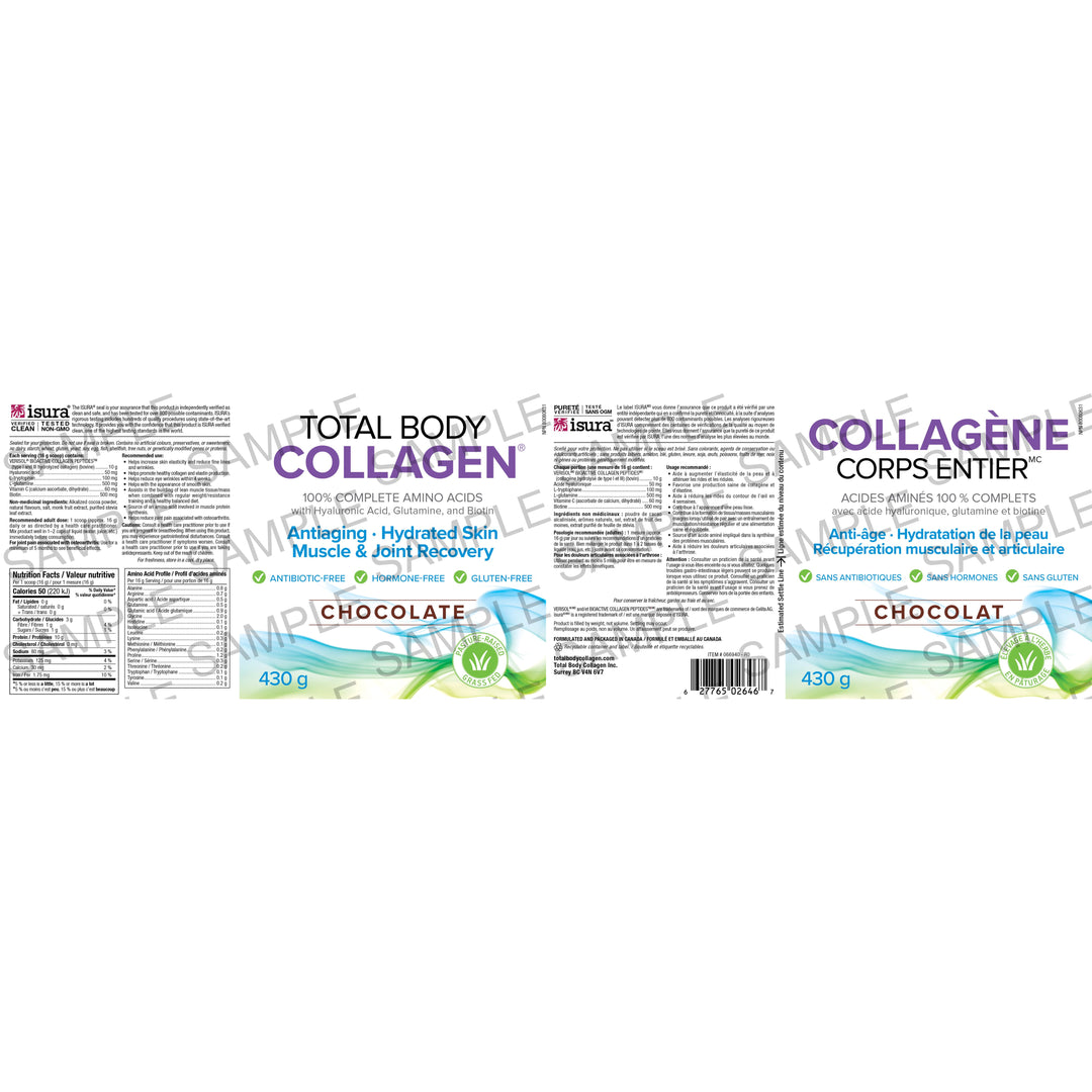 Natural Factors Total Body Collagen Chocolate 430 g