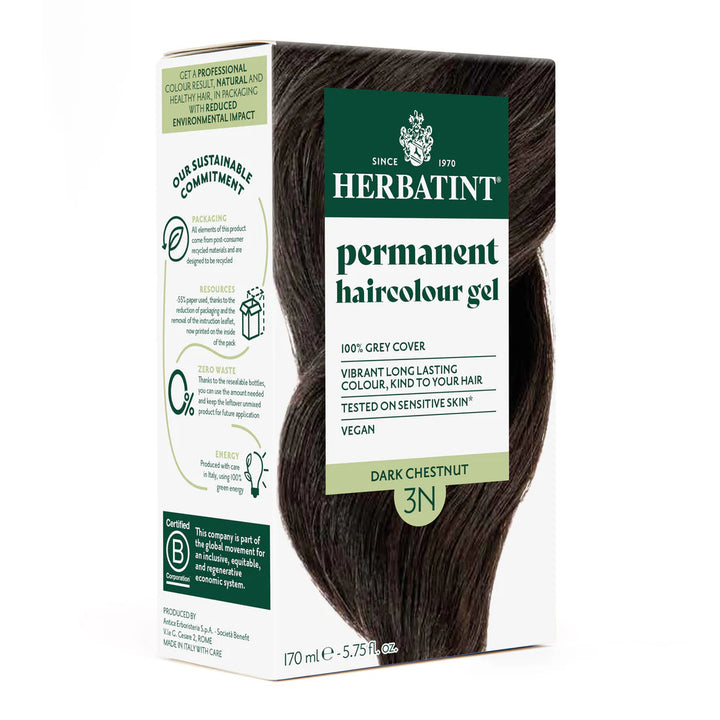 Herbatint Permanent Haircolour Gel 3N Dark Chestnut