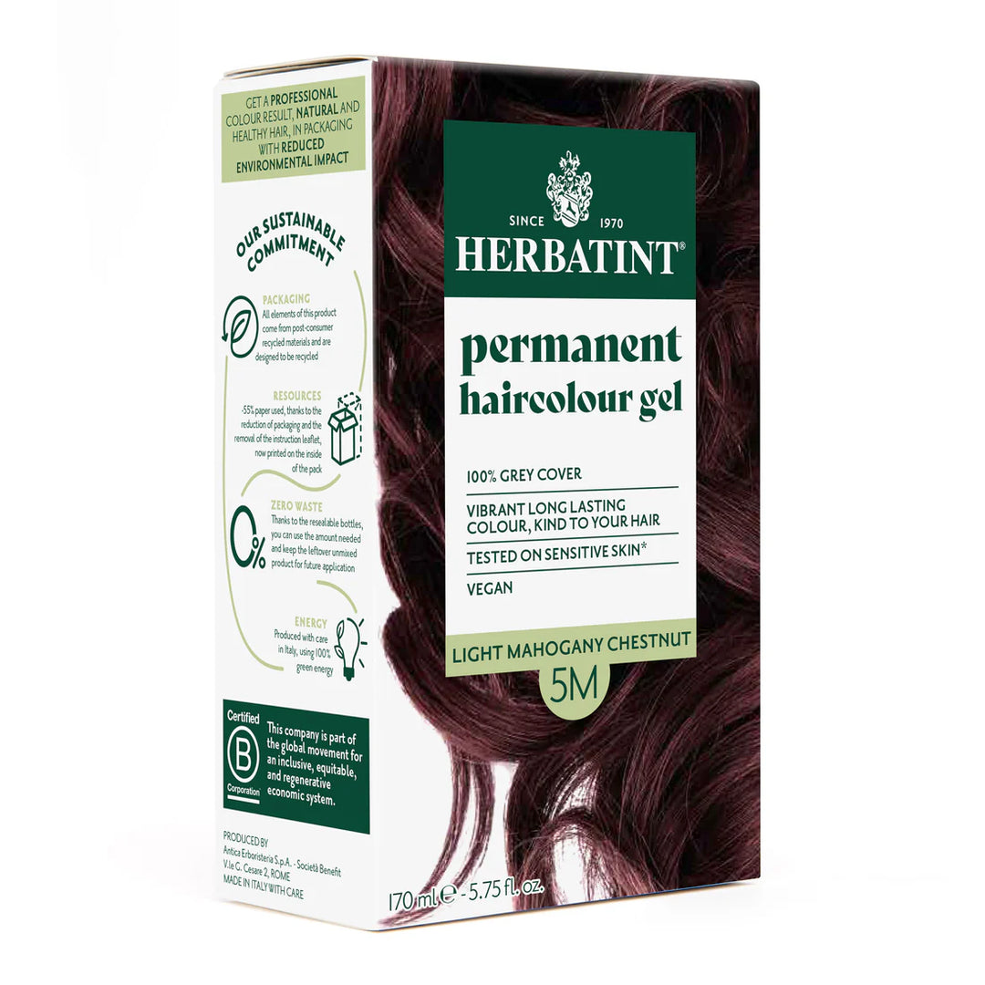 Herbatint Permanent Haircolour Gel 5M Light Mahogany Chestnut
