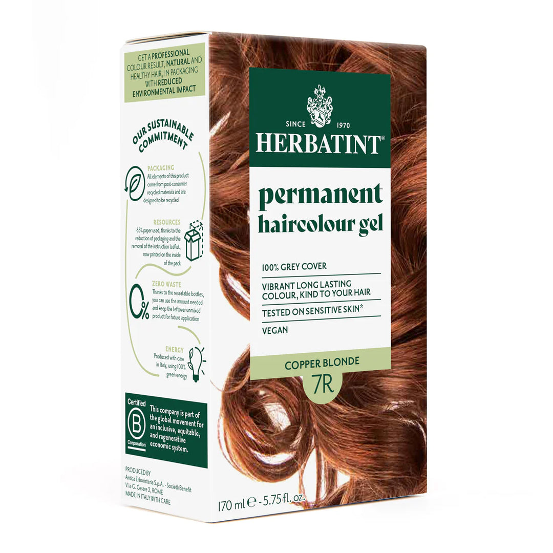 Herbatint Permanent Haircolour Gel 7R Copper Blonde