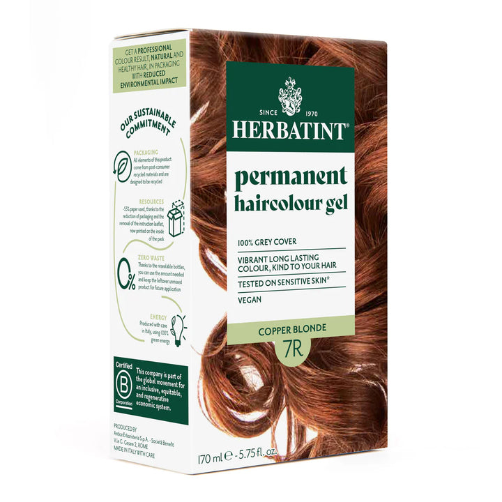 Herbatint Permanent Haircolour Gel 7R Copper Blonde