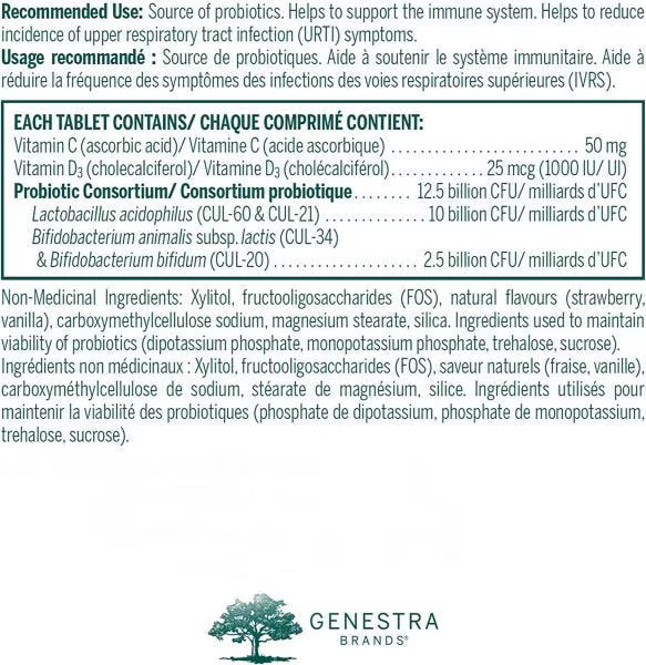 Genestra HMF Fit For School Probiotic Natural Strawberry-Vanilla Flavour