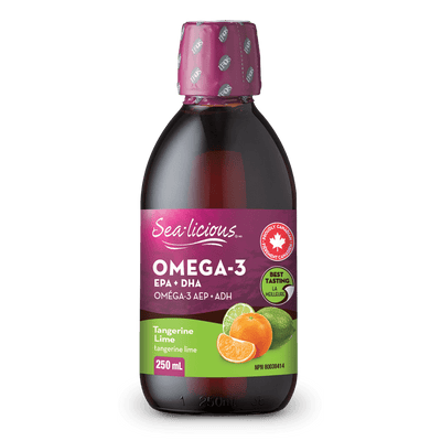 Omega-3 EPA + DHA, Tangerine Lime, Sea-licious Liquid