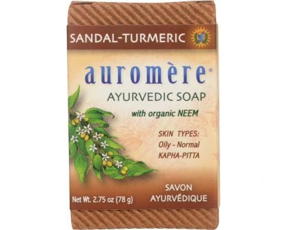 Auromère Ayurvedic Sandal-Turmeric Soap