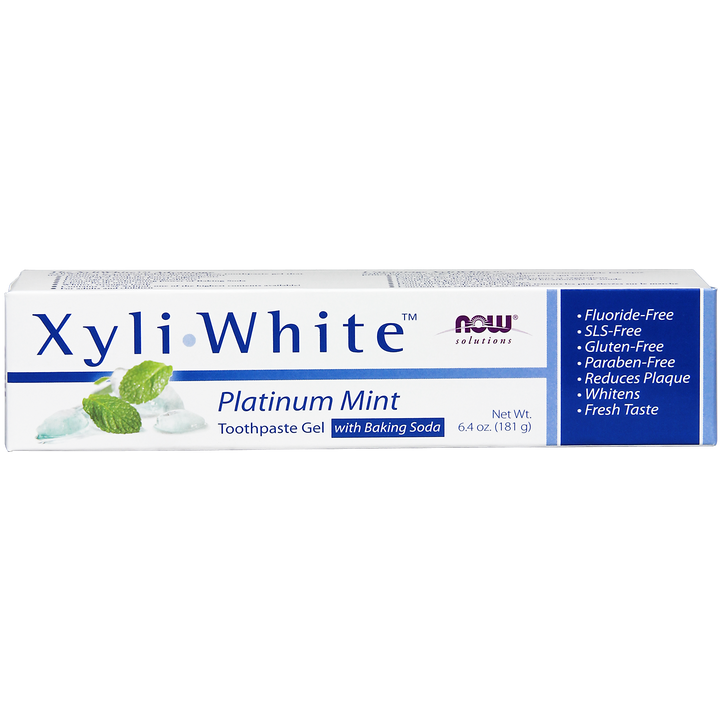NOW Xyliwhite™ Platinum Mint with Baking Soda Toothpaste
