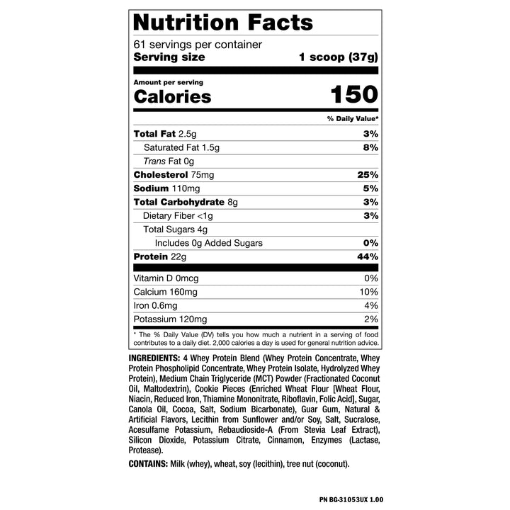 Mutant Whey Protein Cookies & Cream