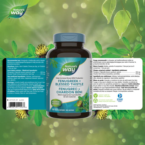 Nature's Way Fenugreek + Blessed Thistle Capsules