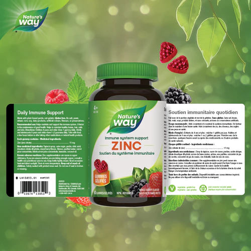 Nature's Way  Zinc Immune System Support Mixed Berry Flavour