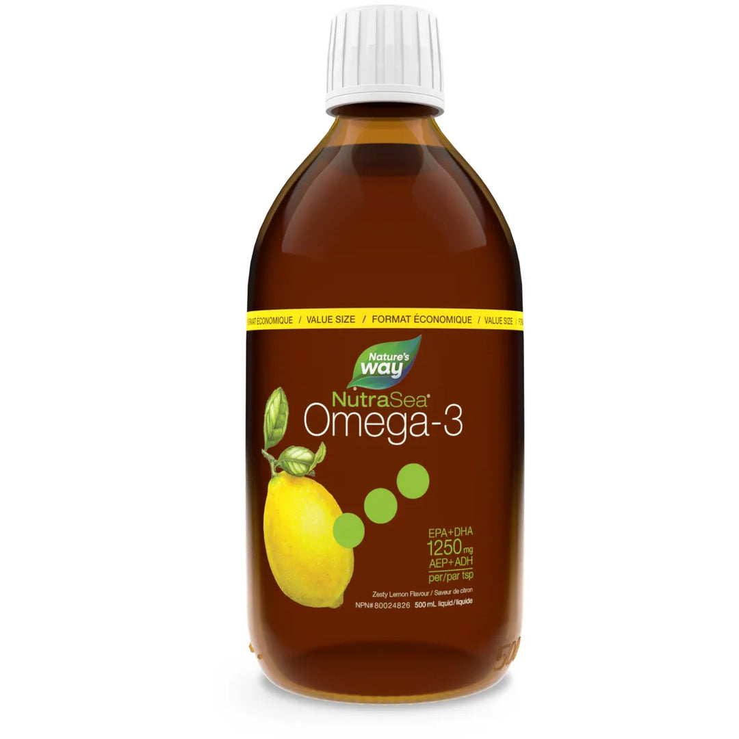 Nature's Way NutraSea® Oméga-3 1250 mg, saveur citron