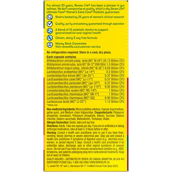 Renew Life® Ultimate Flora® Women’s Extra Care™ Probiotic