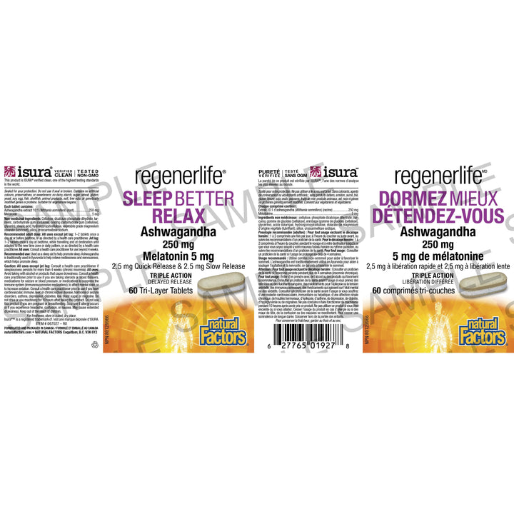 Regenerlife Sleep Better Relax 60 Tablets
