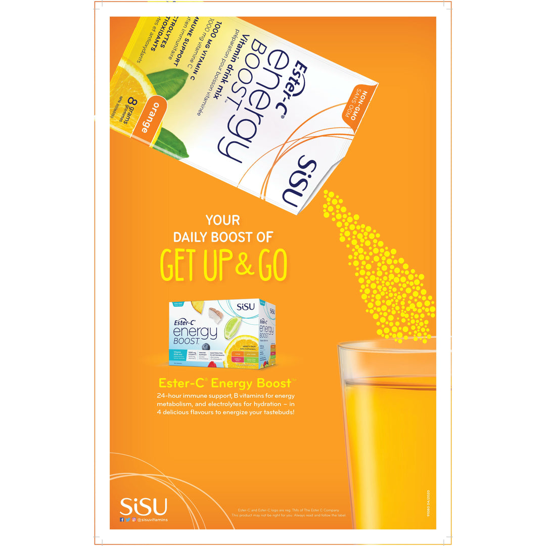 Sisu Ester-C® Energy Boost Orange Powder