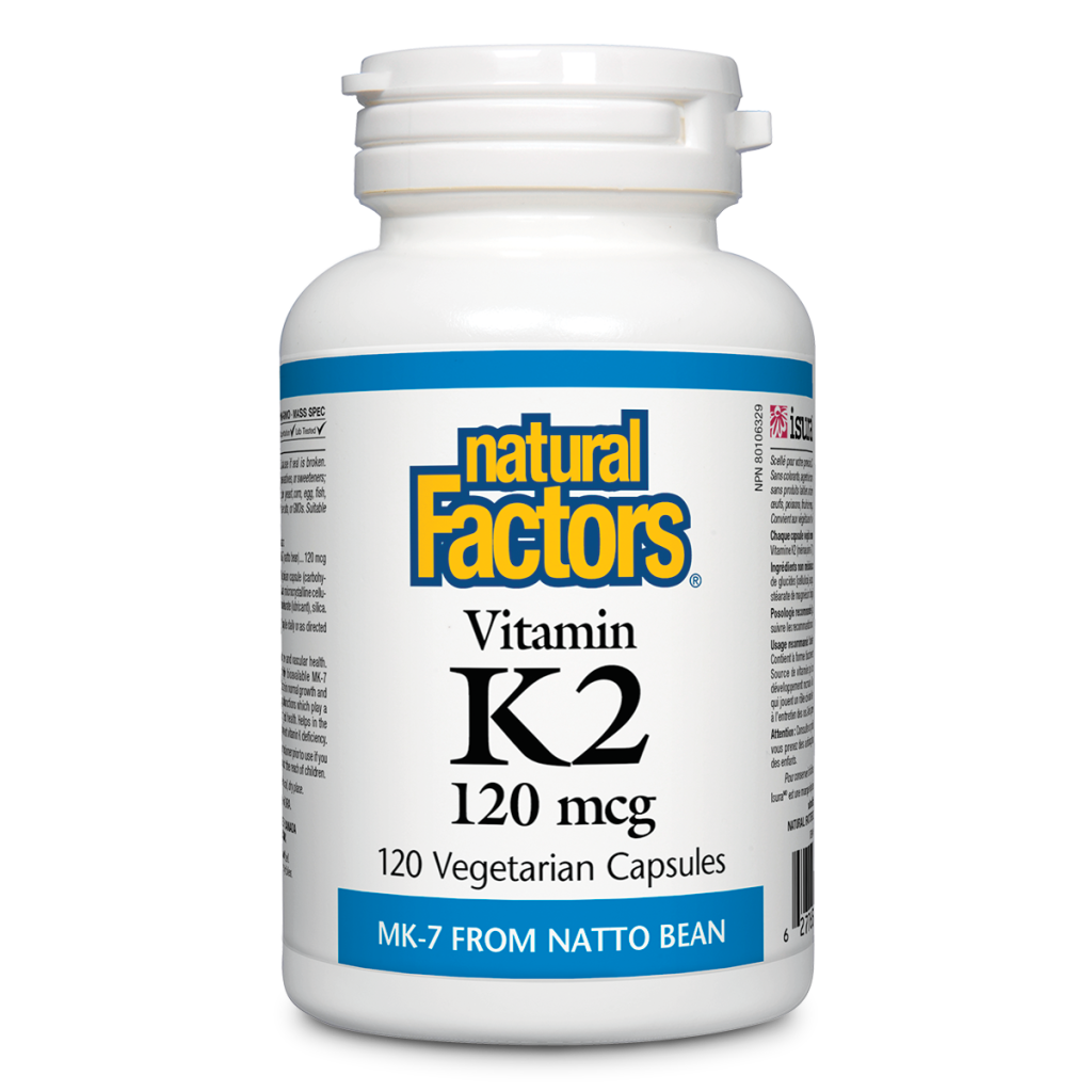 Vitamin K2 120 mcg vegetable capsules