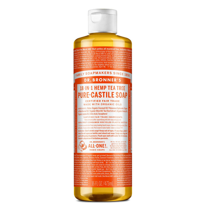 Dr. Bronner's Pure Castile Tea Tree Liquid Soap