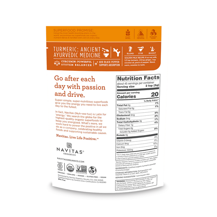 Navitas Organics Organic Turmeric Powder