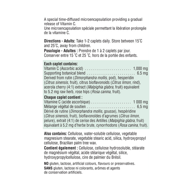 Jamieson Vitamin C 1,000 mg Timed Release Caplets