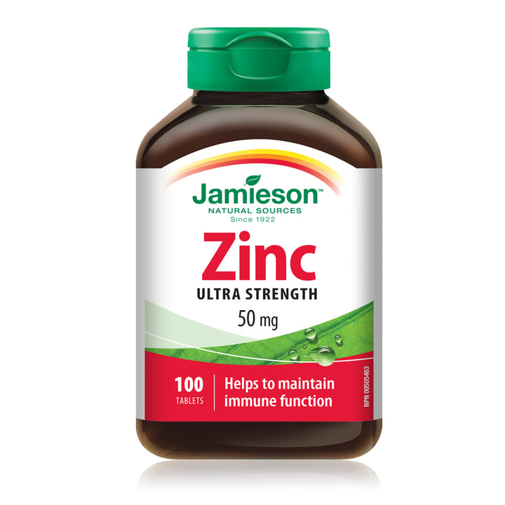Jamieson Zinc Tablets, 50 mg