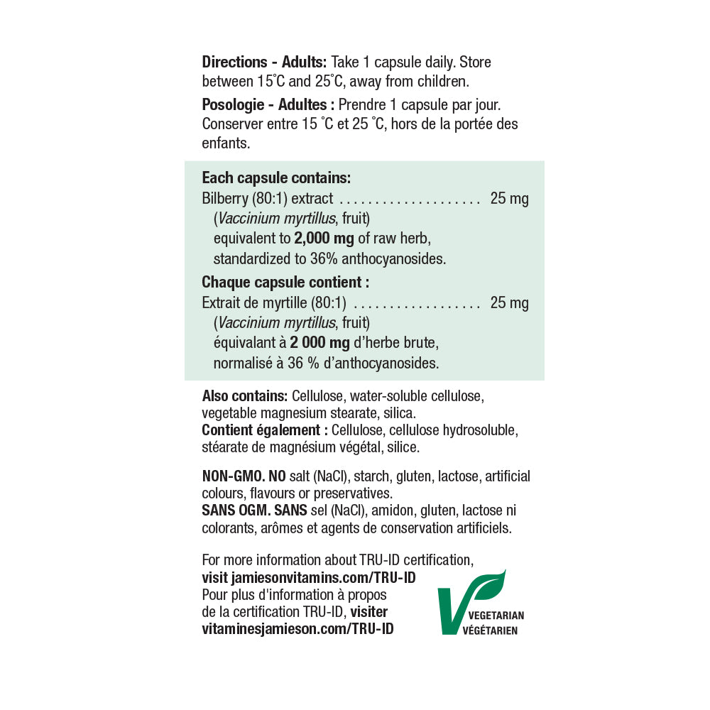 Jamieson Bilberry European Blueberry