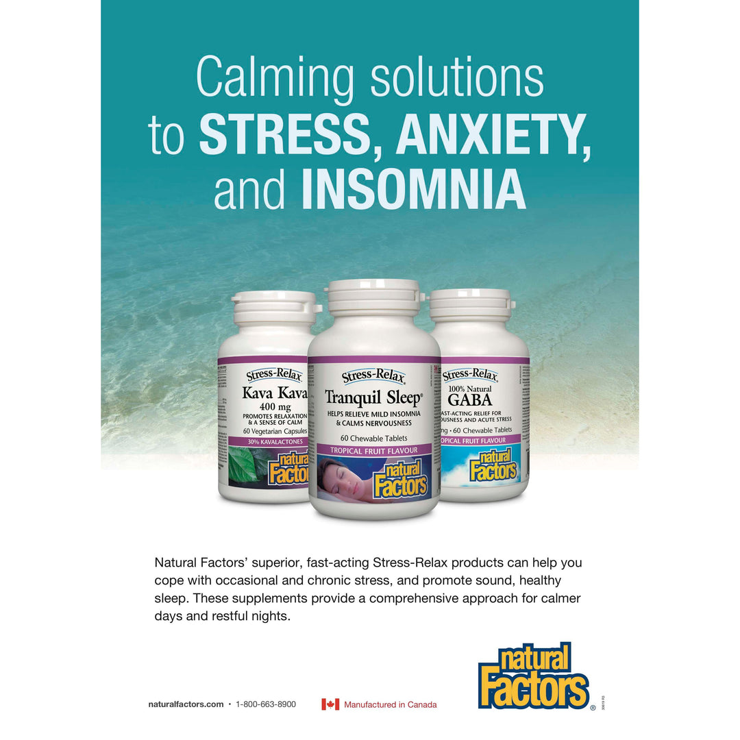 Tranquil Sleep® Extra Strength, Tropical Fruit Flavour, Stress-Relax® Chewable Tablets