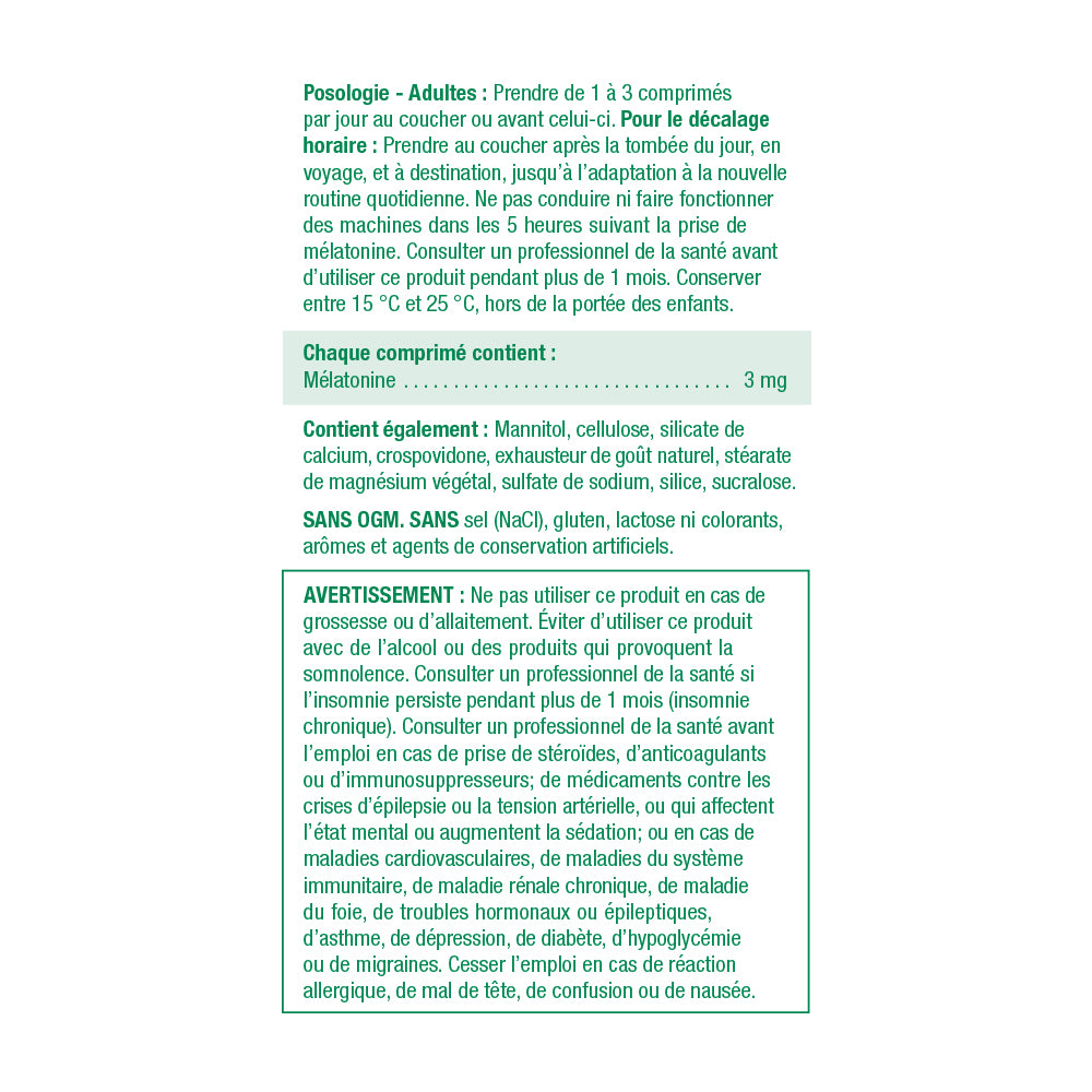 Jamieson Melatonin Fast Dissolving Tablets, 3 mg