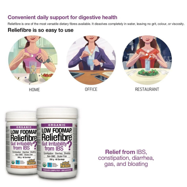 Organic Reliefibre™ Unflavoured Powder