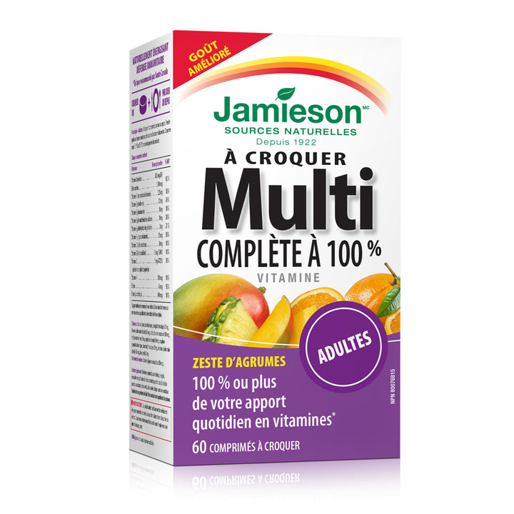 Jamieson 100% Complete Multivitamin Citrus Twist Chewable Tablets