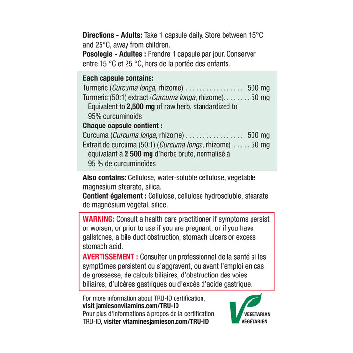 Jamieson High Potency Curcumin Turmeric