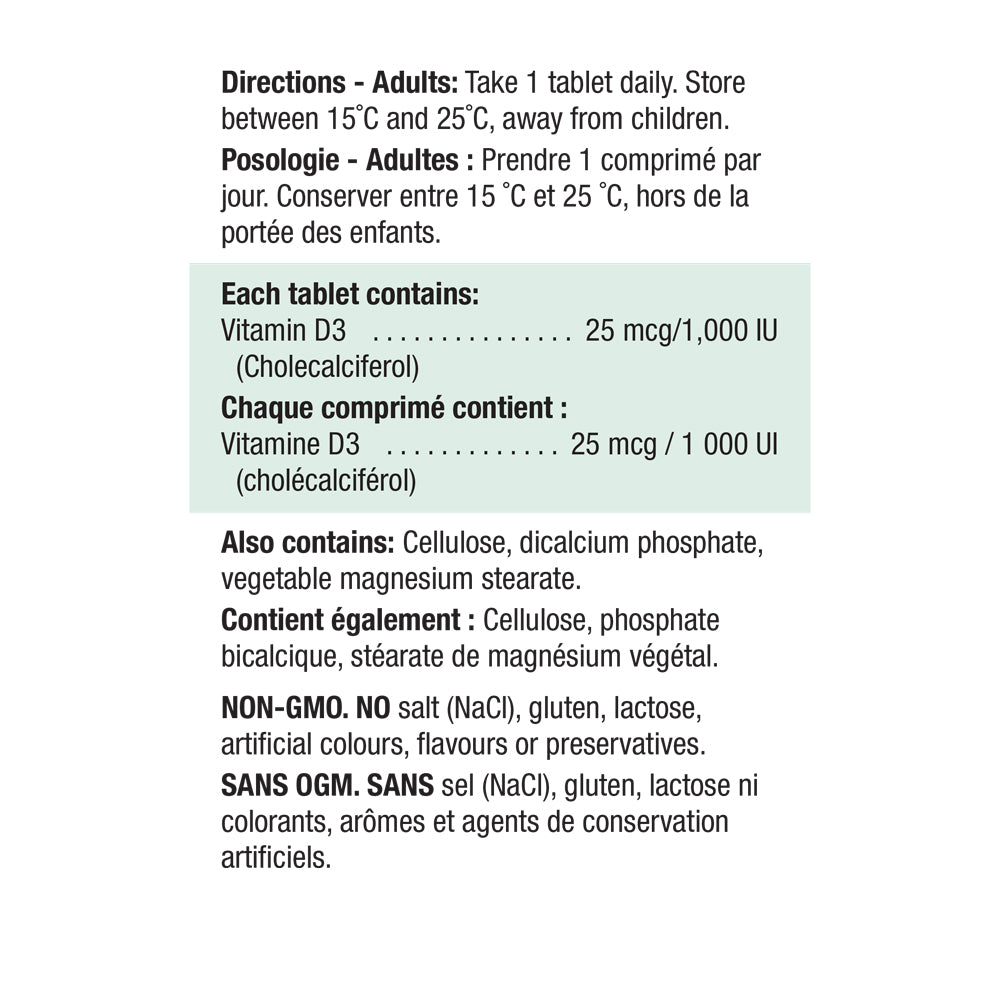 Jamieson Vitamin D 1,000 IU - Value Pack