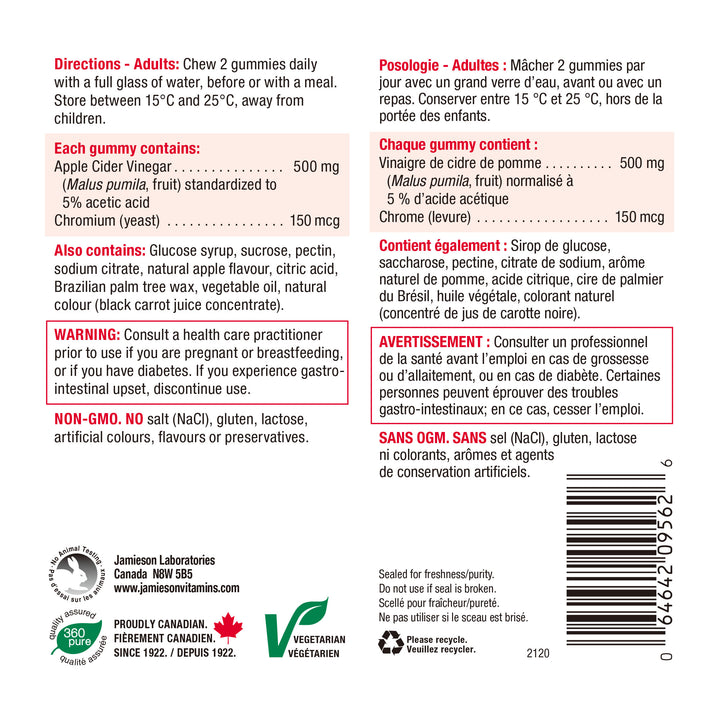 Jamieson Apple Cider Vinegar Gummies