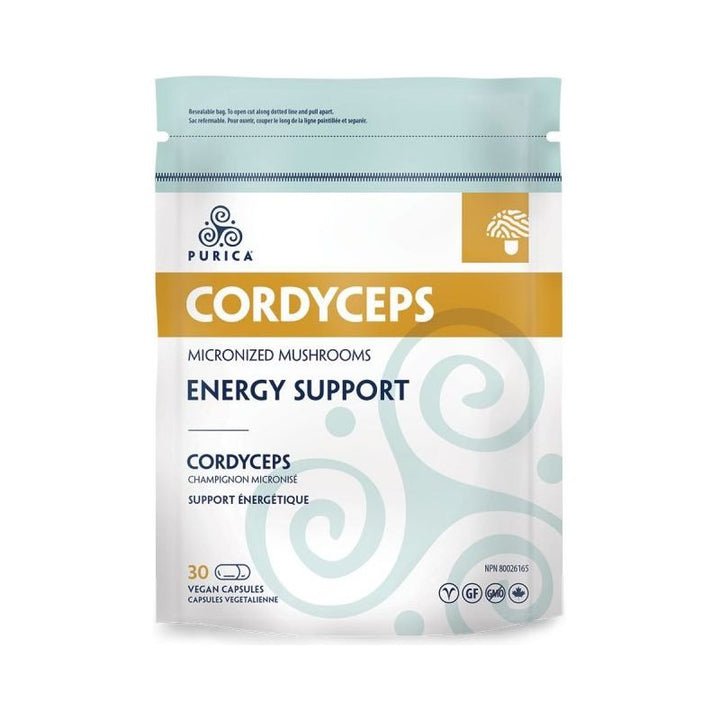 Purica Cordyceps Micronized Mushrooms Energy Support Capsules