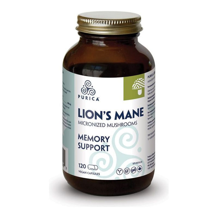 Purica Lion's Mane Micronized Mushrooms Memory Support Capsules