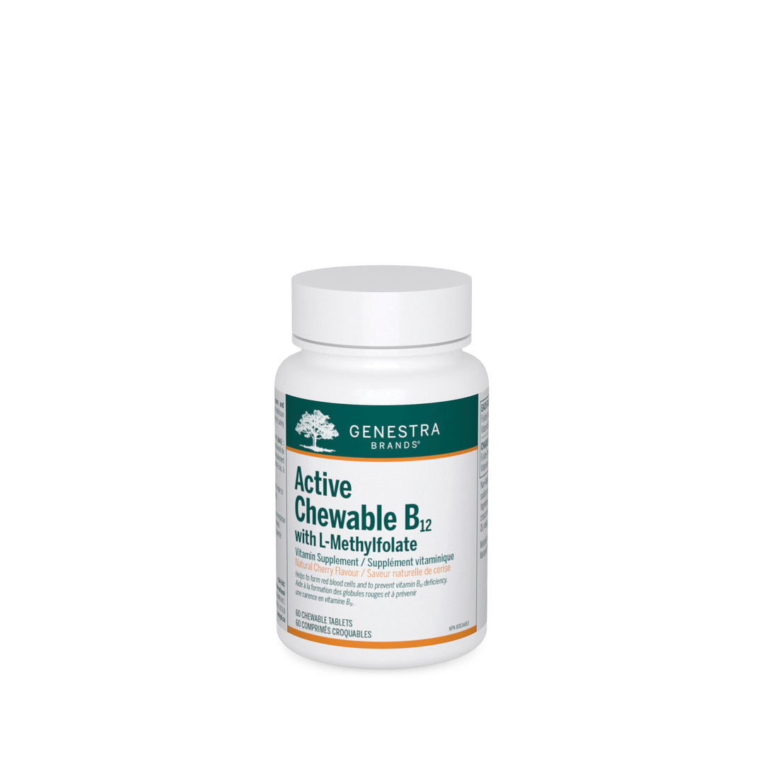 Genestra Active Chewable B12 with L-Methylfolate chewable tablets