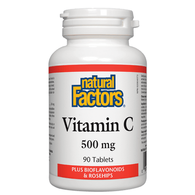 Vitamin C 500 mg Plus Bioflavonoids & Rosehips Tablets