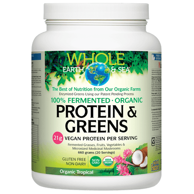 Fermented Organic Protein & Greens, Organic Tropical, Whole Earth & Sea Powder