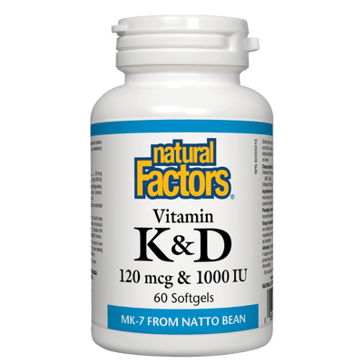 Vitamin K+D   120 mcg / 1000 IU Softgels