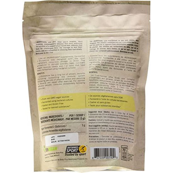 Iron Vegan Fermented L-Glutamine, vegan, non-gmo, unflavoured powder