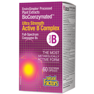 BioCoenzymated  Ultra Strength Active B Complex  Vegetarian Capsules
