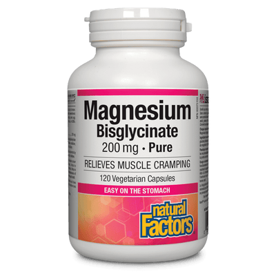 Magnesium Bisglycinate Pure  200 mg Vegetarian Capsules
