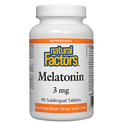 Melatonin 3 mg, Peppermint Sublingual Tablets