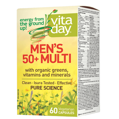 Mens 50+ Multi, VitaDay Vegetarian Capsules