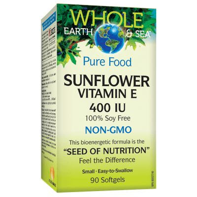 Sunflower Vitamin E 400 IU, Whole Earth & Sea Softgels