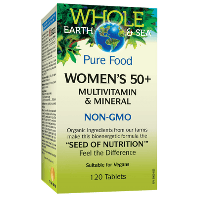 Women's 50+ Multivitamin & Mineral, Whole Earth & Sea Tablets