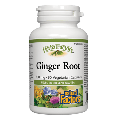 Ginger Root 1200 mg, HerbalFactors Vegetarian Capsules