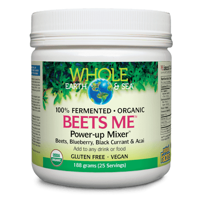 Beets Me Power-Up Mixer Beets, Blueberry, Black Currant & Acai, Whole Earth & Sea Powder